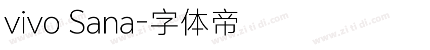 vivo Sana字体转换